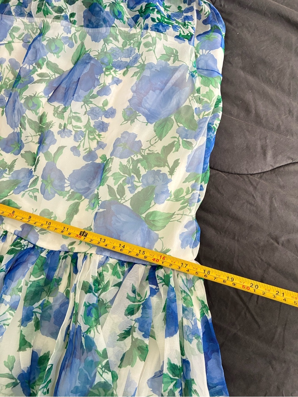 NWT BHLDN Anthropologie Kendall High Neck Scarf Floral Organza Maxi Dress - Picture 17 of 17